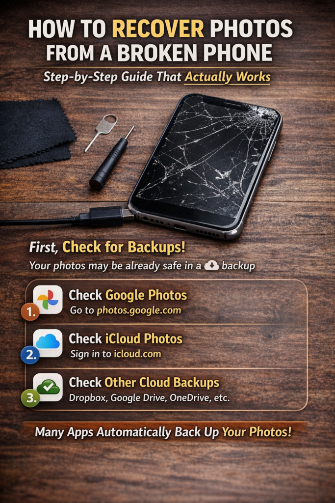 how to recover photos from a broken phone