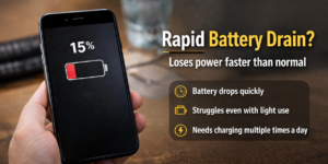 rapid battery loses power